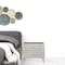Homeroots 18" Dark Gray And Ivory Light Gray Two Drawer Nightstand 487331 - alternate 2