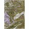 Homeroots 5' X 8' Olive Green Purple And Beige Abstract Washable Indoor Outdoor Area Rug 602648 - alternate 4