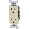 Leviton Decora 15A Ivory Residential Grade 5-15R Duplex Outlet S01-05325-0IS - alternate 3