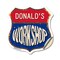 Signmission Donald's Workshop, 18 Inch X 18 Inch, Vinyl Decal SHI-D-18-489-DONALD - alternate 1