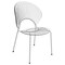 Leisuremod Opulent Modern Plastic Dining Side Chair with Chrome Metal Legs in Clear, 2PK OC20CL2 - alternate 6