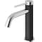 Vigo Madison Single Handle Single-Hole Bathroom Faucet in Chrome and Carbon Fiber VG01044CH - alternate 1