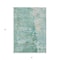 Homeroots 3' X 5' Emerald Abstract Washable Indoor Outdoor Area Rug 607782 - alternate 5