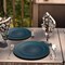 Smarty Had A Party Navy w/Gold Rim Organic Round Plastic Dinnerware  Set (120 Dinner Plates+120 Salad Plates), 240PK 930NGVP-CASE - alternate 4