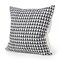 Homeroots 22" Cream And Black Geometric Linen Throw Pillow Cover with Embroidery 608203 - alternate 3
