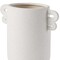 Homeroots 10" Off White Ceramic Cylinder Table Vase With Handles 608365 - alternate 4