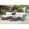 Panama Jack Outdoor Panama Jack Graphite 6-Piece Sectional with Cushions PJO-1601-GRY-6SEC-GL - alternate 3