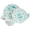 Martha Stewart Chinoserie 12 Piece Round Porcelain Dinnerware Set in Teal 138561.12R - alternate 1