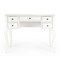 Homeroots 40" White Acacia Wood Writing Desk With Five Drawers 389451 - alternate 6