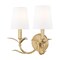 Z-Lite Aslin Gold Leaf 2 Light Wall Sconce 830-2S-GLF - alternate 1