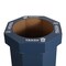 Happimess Fleur 25-Gallon Disposable Corrugated Cardboard Event Trash Can and Recycling Bin, Denim Blue, 2PK HPM1300H-SET2 - alternate 6
