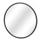 Homeroots 32" Black Metal Round Accent Mirror 611864 - alternate 6