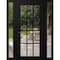 Vdomdoors Front Exterior Prehung Metal-Plastic Door Clear Glass / MANUX 8355 Matte Black / Office Commercial MANUX8355EXD-BLK-W12+36+12xH80-LH-I - alternate 1