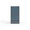 Strong Hold 9 drawer cabinet - (3x 4ft, 5x 5ft, 1x 8ft) - Blue accents - Electronic Lock S3060-PPRAS-0904FS - alternate 1