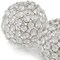 Homeroots Set of Two Clear And Silver Faux Crystal And Steel Decorative Orb Tabletop Sculptures, 2PK 373744 - alternate 4