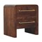 Homeroots 23" Brown Solid Wood Two Drawer Nightstand 701721 - alternate 3