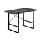 Homeroots 49" Gray and Black Computer Desk 489982 - alternate 6