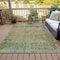 Homeroots 3' X 5' Green And Ivory Abstract Washable Indoor Outdoor Area Rug 631095 - alternate 7