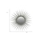 Homeroots 30" Antiqued Silver Gray Sunburst Wall Mounted Accent Mirror 484988 - alternate 3