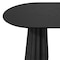 Homeroots 79" Black Solid Wood Double Pedestal Base Oval Dining Table 720465 - alternate 3