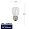 Bulbrite 11-Watt Equivalent S14 Clear Edison LED Light Bulb Warm White, 6PK 862154 - alternate 3