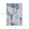 Homeroots 3' X 5' Navy Blue And Ivory Abstract Washable Indoor Outdoor Area Rug 582662 - alternate 5