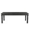 Homeroots 84" Black Solid Wood Dining Table 521840 - alternate 4