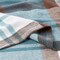Lavish Home Soft Throw Blanket Oversized, Vintage-Look, and Cashmere-Like Woven Acrylic Throw, Teal/Brown Plaid 66-THROW018 - alternate 5