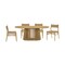 Homeroots Five Piece Oak Oval Dining Set with Four Chairs 571723 - alternate 6