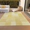 Homeroots 5' X 8' Gold Wheat And Ivory Striped Washable Indoor Outdoor Area Rug 581648 - alternate 3