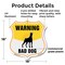 Signmission Beware Of Dog Shield Sign Warning Bad Do, 18 Inch X 18 Inch, Plastic Sign SHI-P-18-361 - alternate 3