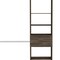 Homeroots 98" Dark Brown Wood And Metal Closet System 478421 - alternate 3