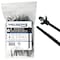 Kable Kontrol Winged Push Mount Cable Zip Ties, 6 in L, 1.19 in Max Bundle Dia., Black, Nylon 6-6, 100 PK wpmt-06-50-100-bk - alternate 1