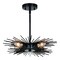 Vaxcel Nikko 16-in W Black Mid-Century Modern Semi Flush Mount Ceiling Light C0259 - alternate 1