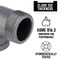 B & K 1-1/2 in. MIP each X 1-1/2 in. D FIP Black Malleable Iron 90 Degree Street Elbow 501543 - alternate 3