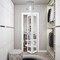 Sartodoors Sliding Closet Bi-fold Doors, Felicia 3355 White Silk with Clear Glass, Sturdy Tracks Moldings Tri FELICIA3355BF-WS-48 x 84 (2* 24x84) - alternate 3