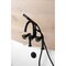 Kingston Brass 7" Center Deck-Mount Clawfoot Tub Faucet with Hand Shower, Matte Black AE8100CG - alternate 4