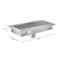 Koolmore 12''x24'' Floor Trough Drain, 14ga W/ Subway-Style Grating & Removable Drain Basket, NSF Listed, SS KM-FTG-1224 - alternate 5
