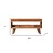 Homeroots 35in Brown Genuine Leather and Solid Wood Upholstered Storage Bench With Cabinet 717481 - alternate 4