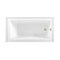 Kingston Brass 60-Inch Acrylic Rectangular 3-Wall Alcove Tub Combo w/ Waste and Overflow Drain, Right Hand Drain CVTDE603122R3 - alternate 4
