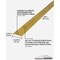M-D Building Products Building Products 1-3/8'' X 36'' Satin Brass Aluminum Carpet Trim with Screw Nails 79079 - alternate 3