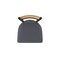 Holland Bar Stool Co Revelle 36in Swivel Extra Tall Bar Stool, Black Wrinkle Finish, Medium Back and Canter Storm Seat 881 - alternate 4