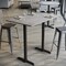 Flash Furniture 48" x 30" Tabletop, Gray Faux Concrete, Seamless Surface Technology, 5x22 Black Bar Height T-Bases ST-REC3048-CMGY-T0522B-GG - alternate 3
