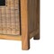 Homeroots 32in Beige and Brown Boucle and Solid Wood Upholstered Storage Bench With Baskets 723428 - alternate 4