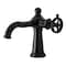 Kingston Brass One-Handle Single-Hole Bathroom Faucet with Push Pop-Up Drain, Matte Black KS3540RNK - alternate 1