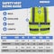 Neiko Mesh Safety Vest, High Visibility Vest, Reflective Strips, Zipper Front, Reflective Vest XX-Small 54074A - alternate 4