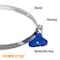 Powertec 3in x 10ft PVC Dust Collection Hose with 4in to 3in Reducer & 5PK 3in Key Hose Clamps 70437N - alternate 6
