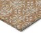 Homeroots 9' X 12' Copper Gray And Beige Floral Washable Indoor Outdoor Area Rug 595941 - alternate 3