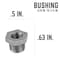 B & K Bushing Hex3/4X1/4"Black 501401 - alternate 5
