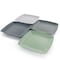 Gibson Home Grayson 4 Piece 10.5 Inch Square Melamine Dinner Plate Set in Assorted Colors 124277.04 - alternate 4